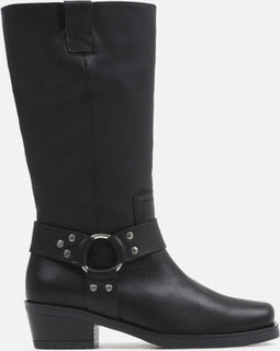 BRONX Trigger - Biker boots - Blokhak 5 cm - Zwart - Maat 42