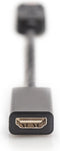 ASSMANN DisplayPort grafische adapterkabel, DP naar HDMI type A, Full HD 60Hz, 1920 x 1080 pixels, zwart