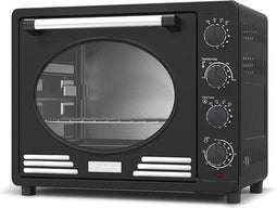 Z-line Retro RVS Elektrische Oven - Type TT-EV35R - 35 liter - 1600W - Zwart