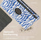 imoshion Tablet Hoes - Geschikt voor Samsung Galaxy Tab S9 11.0 inch Plus / Galaxy Tab S9 11.0 inch FE Plus / Galaxy Tab S10 Plus - 360° Draaibare Design Bookcase 2.0 - White Blue Stripes