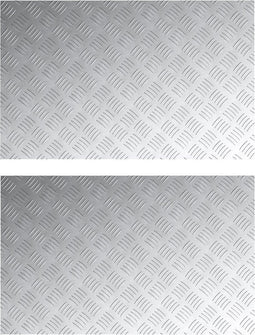 vidaXL - Aluminium - Checker - Platen - - - 2 - stuks - - - Antislip - 80x50 - cm