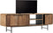 DTP Home TV stand Evo medium, 3 doors, 2 open racks,60x185x40 cm, recycled teakwood