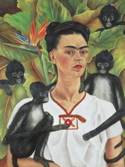 Piatnik Self Portrait with Monkeys - Kunstpuzzel 1000 stukjes - 68 x 48 cm