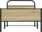 vidaXL - Bedframe - zonder - matras - bewerkt - hout - sonoma - eikenkleur - 90x190 - cm