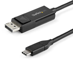 Startech.com CDP2DP1MBD - USB-C naar DisplayPort 1.2 kabel - 1 m - Bidirectioneel - Zwart