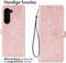 iMoshion Hoesje Geschikt voor Samsung Galaxy Z Fold 5 Hoesje Met Pasjeshouder - iMoshion Mandala Bookcase - Rosé Goud