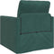 vidaXL - Vloersofa - Bed - 2-in-1 - Donkergroen - 74x77x81 - cm - Velvet