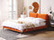 MELLE - Tweepersoonsbed - Oranje - 160 x 200 cm - Fluweel