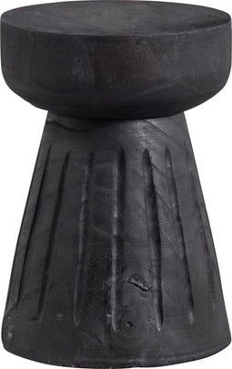 WOOOD Borre Kruk - Hout - Zwart - 40x28x28