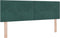 vidaXL - Hoofdbord - met - knopen - - - Donkergroen - - - 160 - cm - - - Fluweel