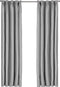 Larson - Luxe effen blackout gordijn - met haken - 1.5m x 2.5m - Lichtgrijs
