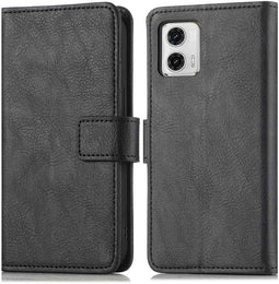 imoshion Hoesje Geschikt voor Motorola Moto G73 Hoesje Met Pasjeshouder - imoshion Luxe Bookcase - Zwart