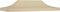 vidaXL - Partytentdak - 270 - g/m² - 6x3 - m - beige