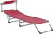 FOLIGNO - Strandstoel - Rood - Polyester