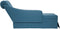 vidaXL - Chaise - longue - met - bolster - en - rechterarmleuning - fluweel - blauw