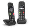 Gigaset E290R - Dect-telefoon - 2 handsets met grote toetsen en display - Zwart (2 stuks)