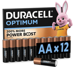 Duracell Optimum AA - Alkaline batterijen - 200% meer POWERBOOST - (12 stuks)