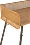 J-Line Bureau Hout/Metaal Naturel/Zwart