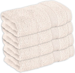 Vitality Pur - Handdoeken Sofia Collectie - Gastendoekje 30x50 - 100% Katoen 500GSM - Sand (4 stuks)