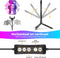 Studio ME - Multicolor Ringlamp - 10 inch/25 cm - RGB - Statief - Bluetooth - Afstandsbediening - USB