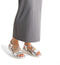 Tamaris COMFORT Essentials - Dames Sandalen - Ronde neus - ZILVER - Maat 39