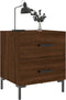vidaXL - Nachtkastje - 40x35x47,5 - cm - bewerkt - hout - bruin - eikenkleur