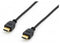 Equip 119375 HDMI-kabel HDMI Aansluitkabel HDMI-A-stekker 20.00 m Zwart Vergulde steekcontacten