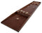 Longfield Games Wedstrijd Sjoelbak 200 cm - Beukenhout - 30 Sjoelstenen - Bruin