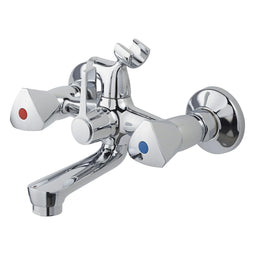 OK 2-knops badkraan - met omstelknop - Chroom