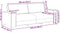 vidaXL - Driezitsbank - 180 - cm - fluweel - lichtgrijs