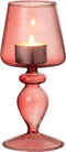 J-Line kaarshouder Framboos - glas - roze - small