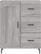 vidaXL - Dressoir - 69,5x34x90 - cm - bewerkt - hout - grijs - sonoma - eikenkleurig