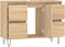 vidaXL - Badkamerkast - 80x33x60 - cm - bewerkt - hout - sonoma - eikenkleurig