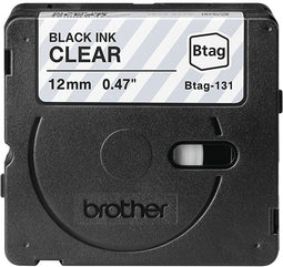 Brother BTAG-131 - Printercartridge - Zwart op transparant