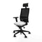 Bureaustoel met hoofdsteun Piqueras y Crespo 2D066N1 Wit