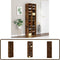vidaXL Schoenenkast - 54x34x183 cm - 22 vakken - Gerookt eiken