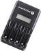 EverActive NC-450 - Batterijlader voor AA/AAA Ni-MH - Individueel laadbeheer - Zwart