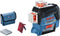 Bosch GLL 3-80 C - Lijnlaser - 4 x AA batterijen + adapter + richtplaat + etui