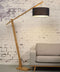 GOOD&MOJO Vloerlamp Montblanc - Bamboe/Naturel - 175x47x207cm - Scandinavisch,Bohemian - Staande lampen voor Woonkamer - Slaapkamer