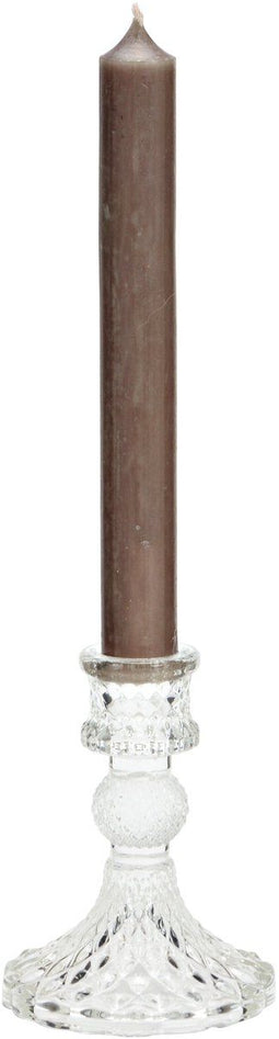 Kandelaar glas - 10 cm hoog