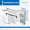 Gereedschapswand van MDF 120 x 60 cm - Wit gelakt - Perforatiebord met 7 mm gaten