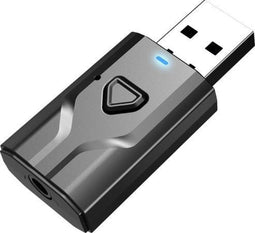 Exclusive by TW T7 - 2 in 1 USB Bluetooth 5.0 Zender en Ontvanger - Bereik tot 15 Meter - Draadloze Audio Adapter - Zwart/grijs