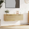 vidaXL - Wandkast - 100x36,5x35 - cm - bewerkt - hout - sonoma - eikenkleurig