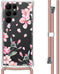 iMoshion Hoesje Geschikt voor Samsung Galaxy S22 Ultra Hoesje Met Koord - iMoshion Design Hoesje met Koord - Roze / Blossom Watercolor