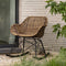 WOOOD Minka Schommelstoel - Rattan - Naturel - 76x56x76