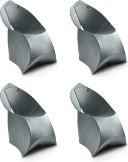 Flux Chair Junior opvouwbare design kinderstoel antraciet (4 stuks)