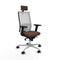 Piqueras y Crespo 2D086N2 - Bureaustoel - Hoofdsteun - Wit Donkerbruin