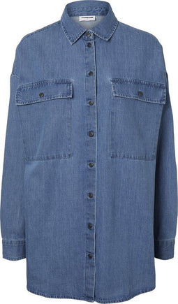 Noisy may NMFLANNY - L/S Long Shacket - Maat XS - Dames