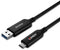 Lindy 43395 - USB A naar USB C Kabel - 10 m - Zwart