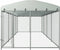 vidaXL - Hondenkennel - voor - buiten - met - dak - 7,6x3,8x2,3 - m